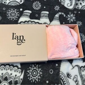 New Lange microfiber pink hair wrap